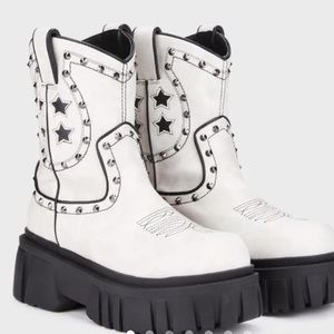 Dolls Kill Current Mood Town Ain't Big Enough Cowboy Boots